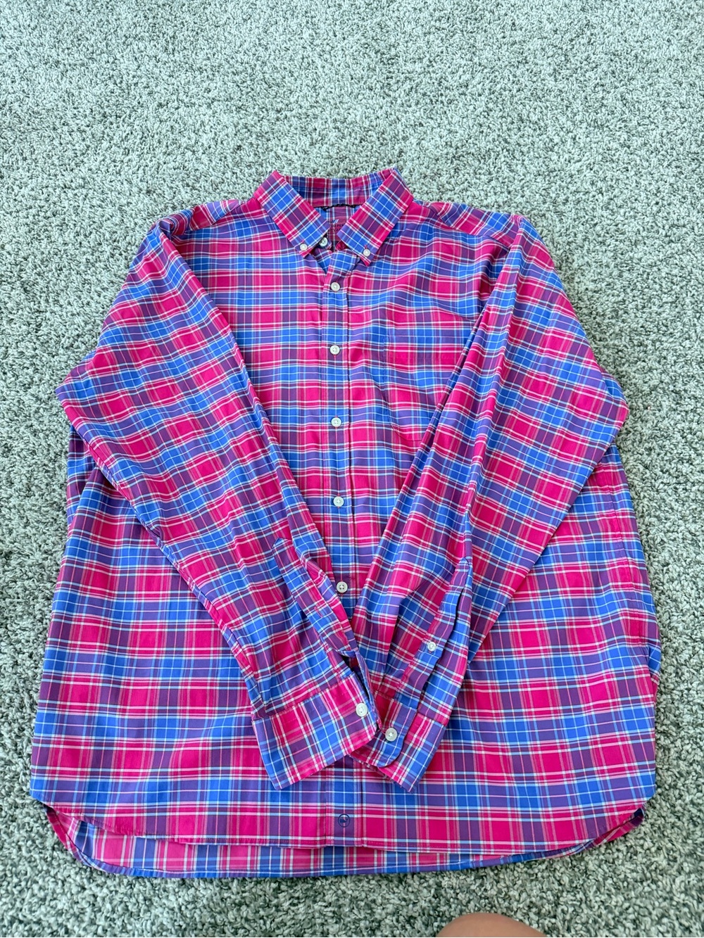Vineyard Vines Red & Blue Plaid Button-Down Shirt